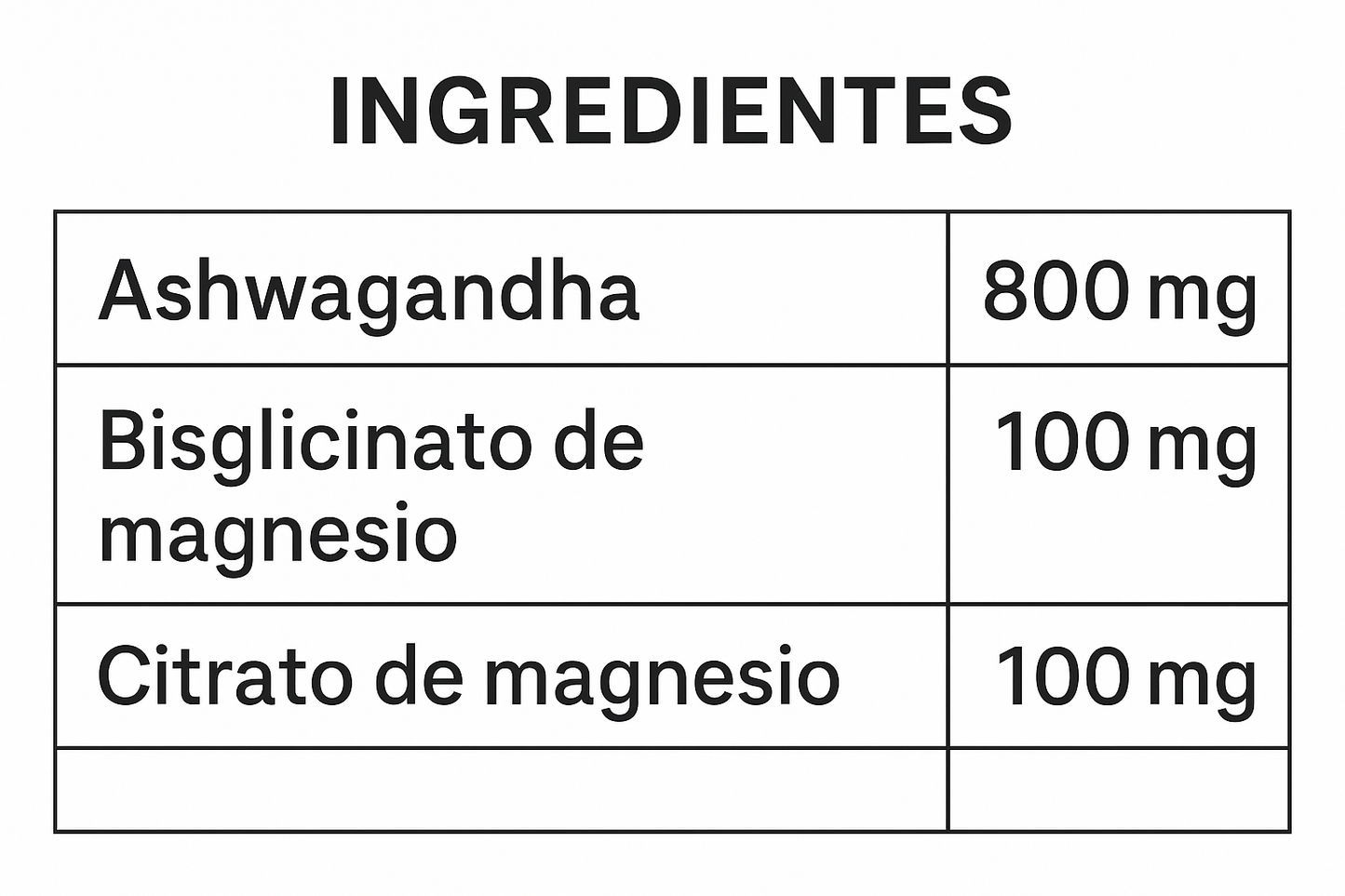 ASHWAGANDHA + MAGNESIO 1000 MG 60 CAPS